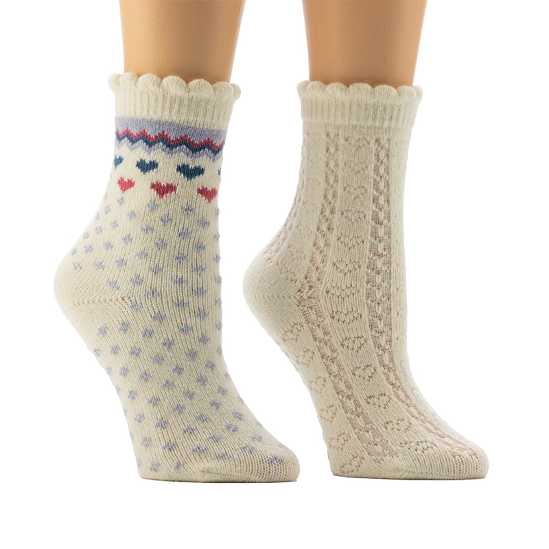 Meias femininas Scalop Welt Home