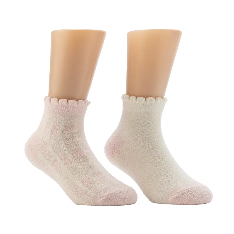 Meias femininas Pop Scallop Welt Cozy Home