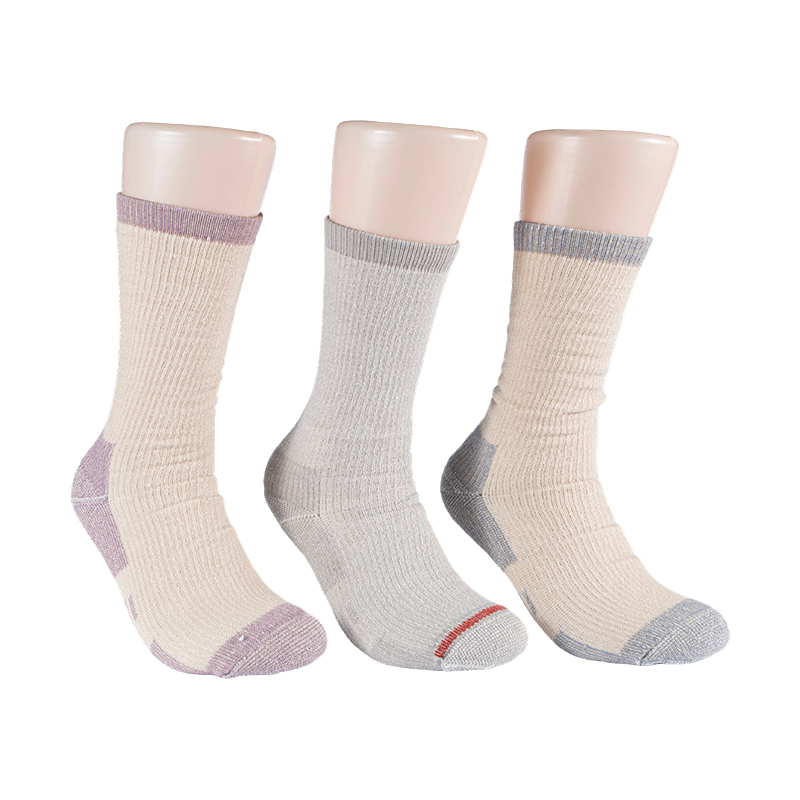 Meias femininas de lã Merino