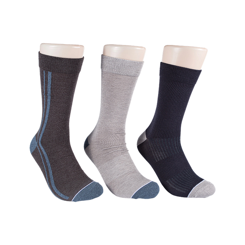 Meias Side Stripes Arch Support Crew 3pp