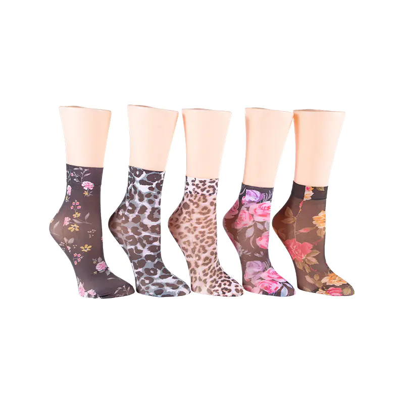 Meias estampadas femininas