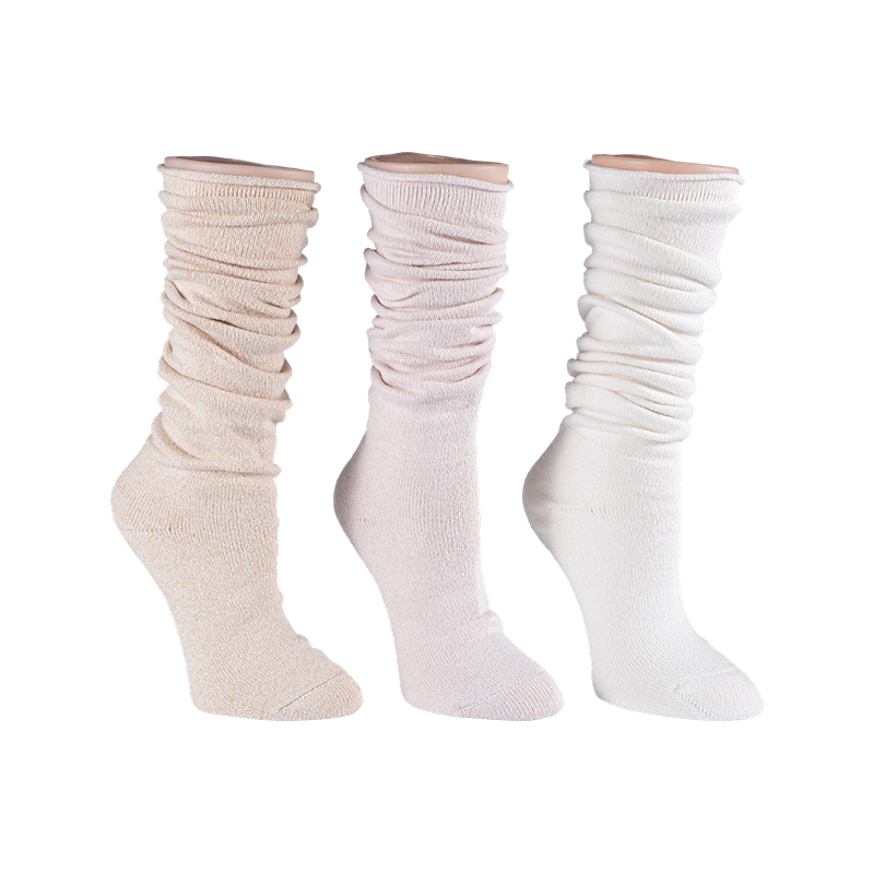 Meias Roll Top Full Cushion Slouchy Crew 2ppk
