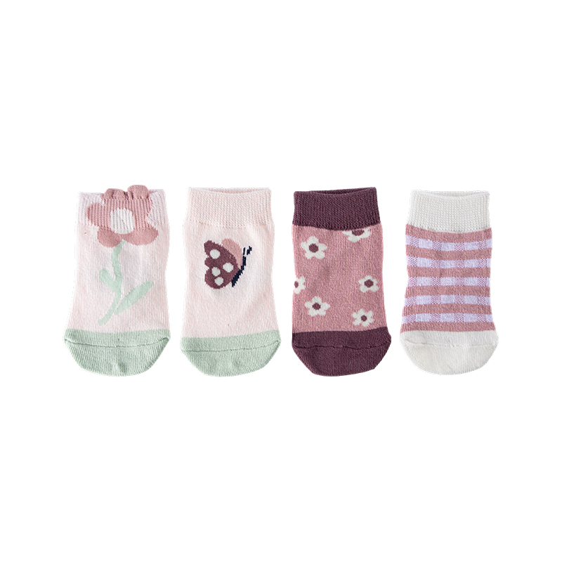 Meias de flores para bebês